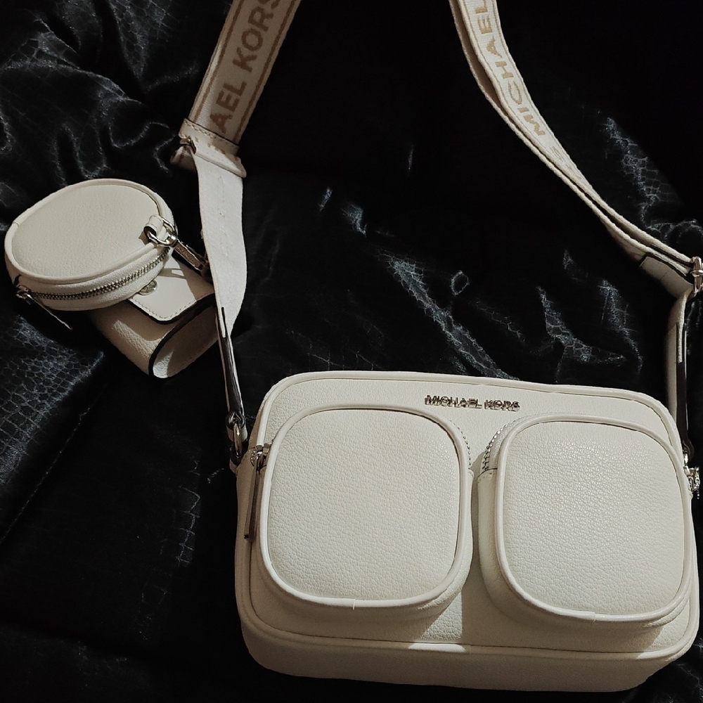 Michael Kors White Crossbody Bag Set